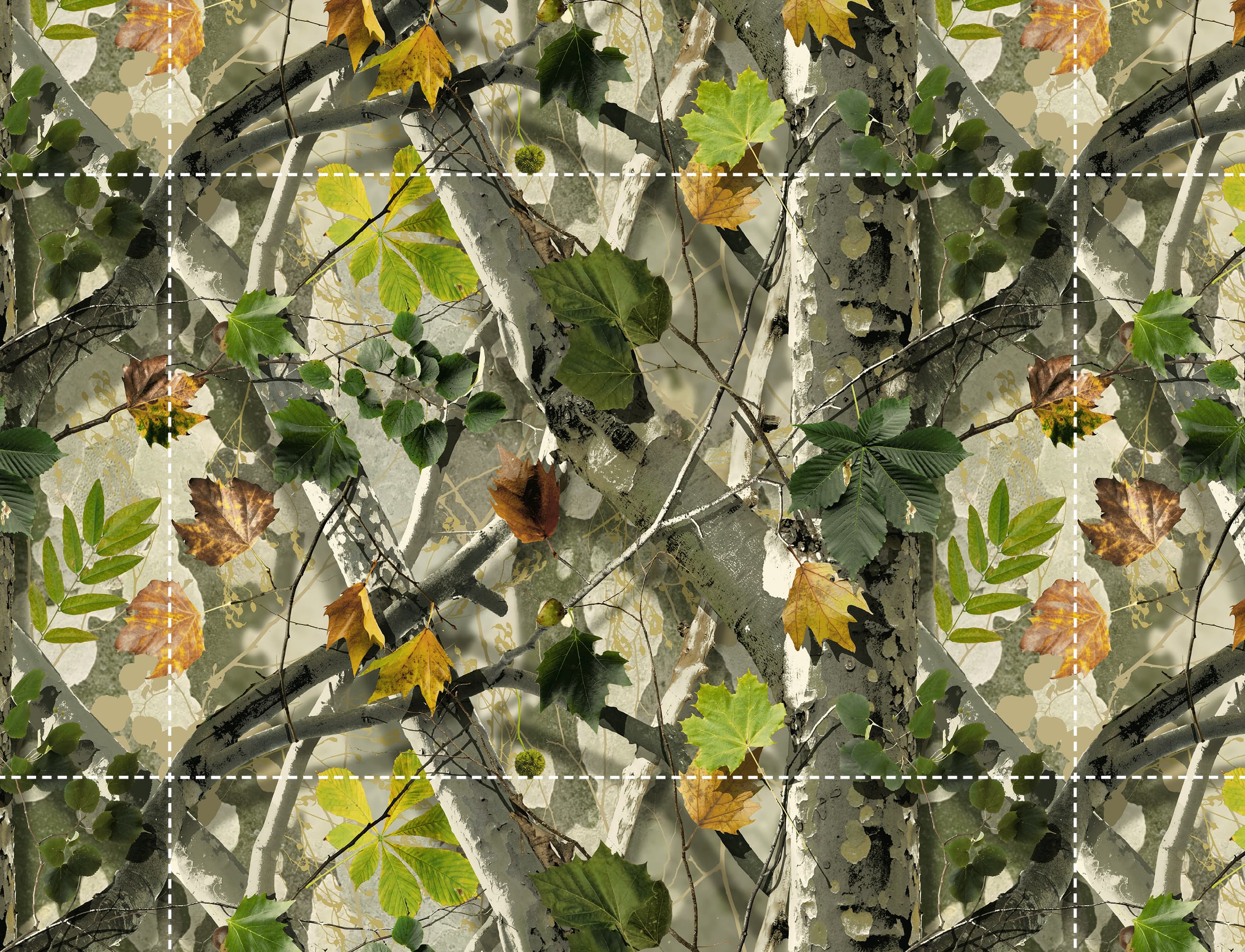 Illustration of Continuous pattern with image seams